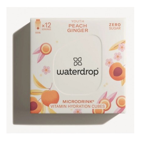 WATERDROP Microdrink Cubes d Hydratation Pêche Gingembre s s 12